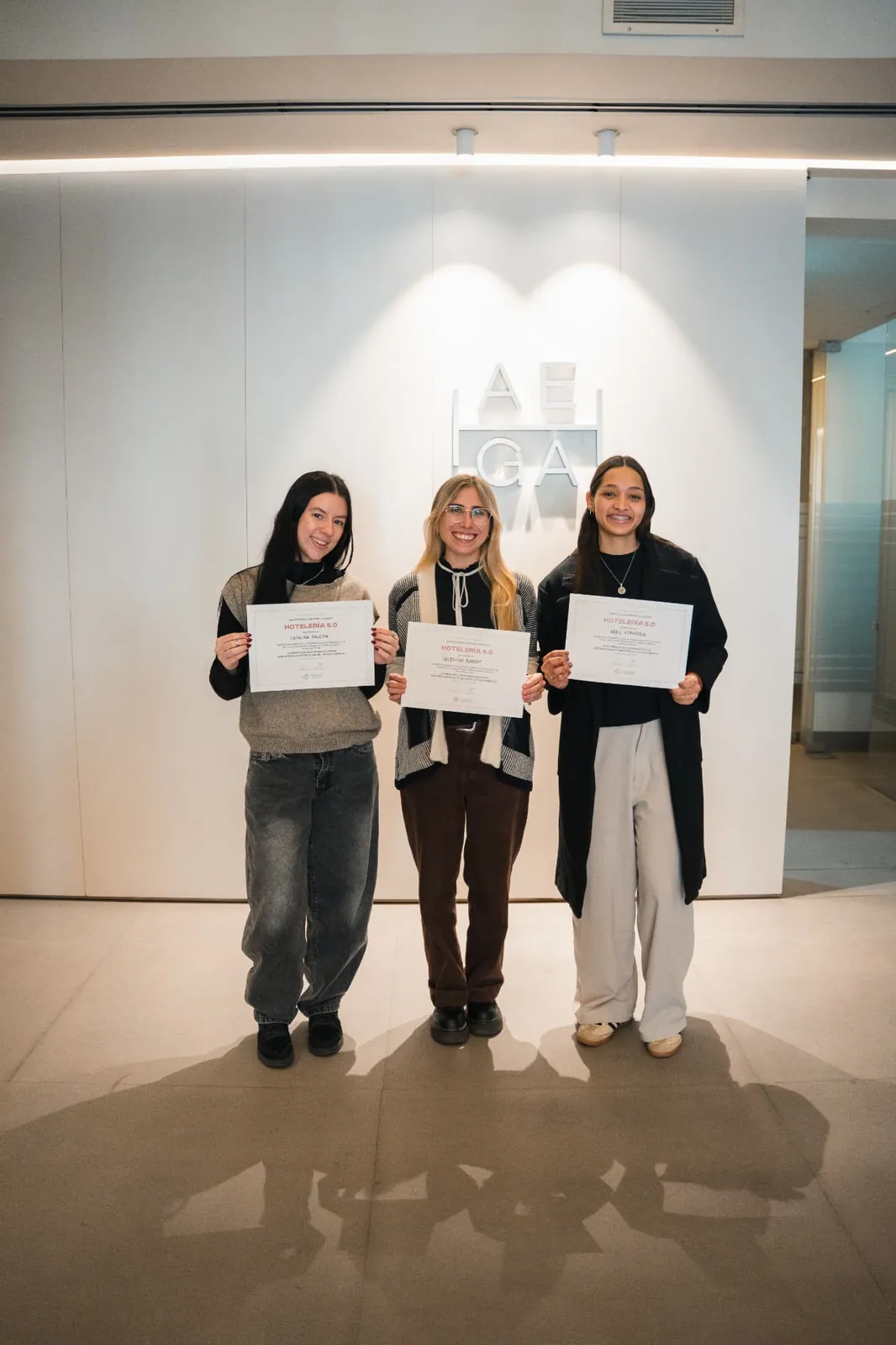 Entrega de certificados Hotelería 5.0